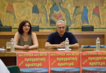 Από την εκδήλωση του Μ-Λ ΚΚΕ στη Δραπετσώνα