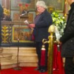 Ο Γ. Σόφης εκ μέρους της Κ.Ε. του Μ-Λ ΚΚΕ αποχαιρετά τη συντρόφισσα Ασπασία Δεμερούκη