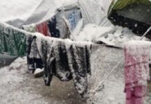 Οι πρόσφυγες στο έλεος της κακοκαιρίας και της απάνθρωπης κυβερνητικής πολιτικής