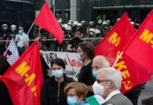 Μαζική αγωνιστική συμμετοχή στη διαδήλωση αλληλεγγύης στην Παλαιστίνη
